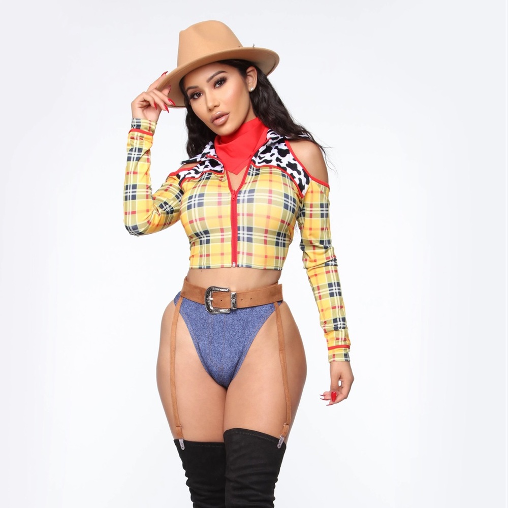 New Sheriff In Town 4 Piece Costume Set - Yellow/combo